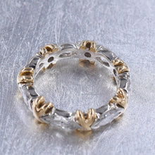 Two-Tone Marquise Diamond Eternity Band
