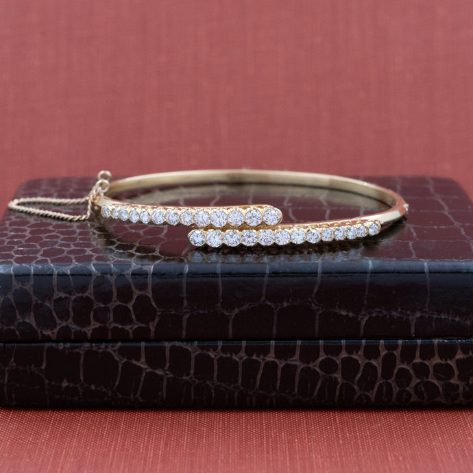 Hinged Diamond Bangle C. 1980s