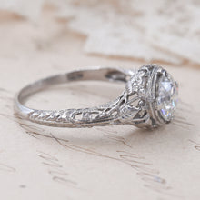 Art Deco One Carat Diamond Filigree Ring