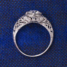 Art Deco One Carat Diamond Filigree Ring