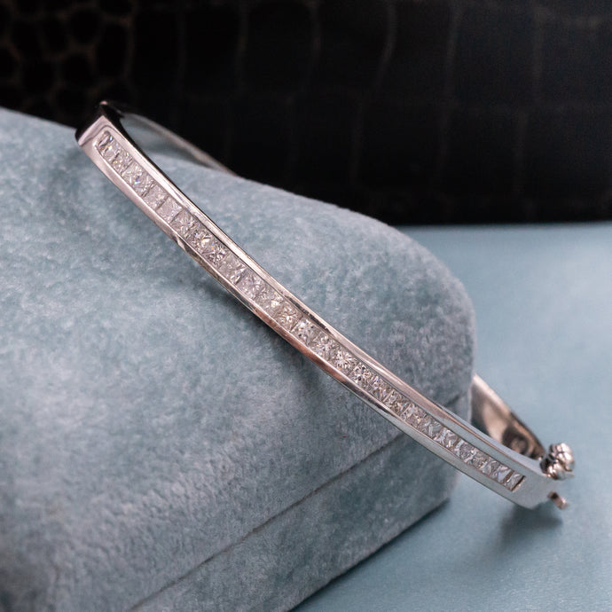 Channel-Set Diamond Bangle