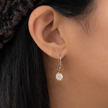 2.12 Carats Old European-Cut Diamond Earrings