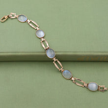 Midcentury Ceylon Moonstone Bracelet