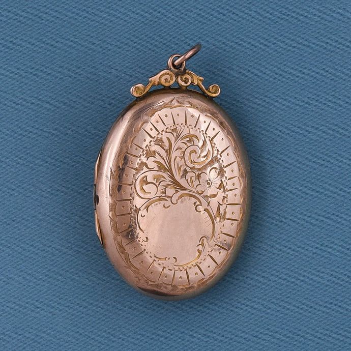 Antique 12k Hand Chased Locket