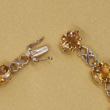 Citrine Lattice Link Bracelet