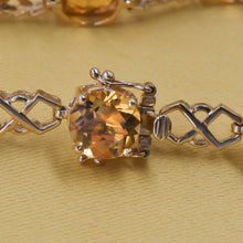 Citrine Lattice Link Bracelet