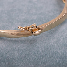 Diamond Solitaire Bypass Bangle c1980