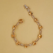 Citrine Lattice Link Bracelet