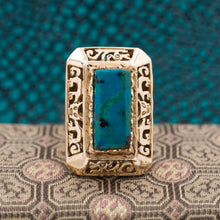 18k Mayan-Inspired Cocktail Ring