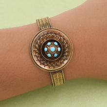 Etruscan Revival Locket Bracelet c1870