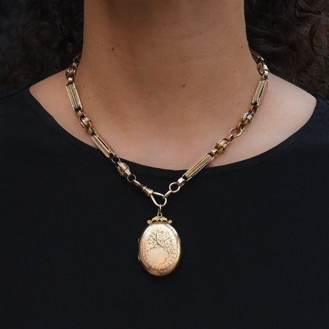 Antique 12k Hand Chased Locket