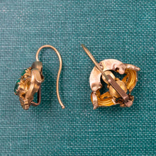 Antique Green Tourmaline Earrings