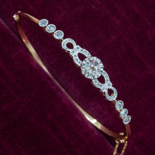 Rose Cut Diamond Bangle c1910