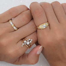Diamond Bubbly Cocktail Ring
