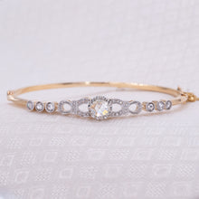 Rose Cut Diamond Bangle c1910