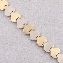 Two-Tone Disc Link Bracelet c1980