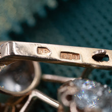 Soviet-Made Diamond Cluster Earrings