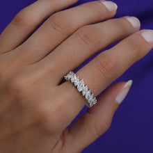 Tilted Marquise Diamond Eternity Band