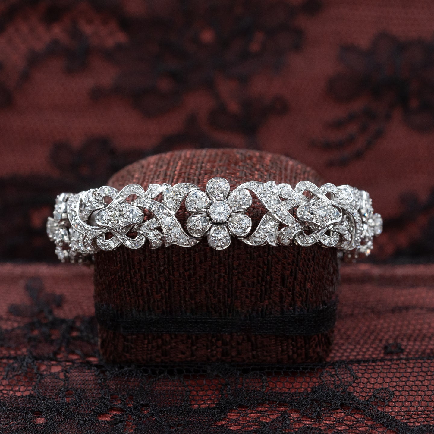 Midcentury 6.80 Carat Diamond Bracelet