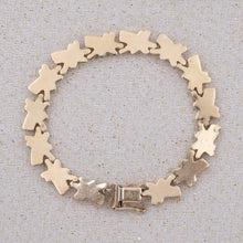 Gold Cross-Hatch Bracelet c1980