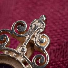 Victorian Revival Amethyst Cabochon Pendant c1960