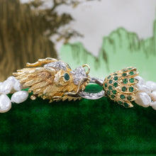 Pearl Necklace with Dragon Clasp c. 1980s