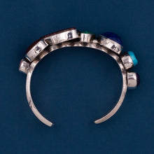 Multi-Gem Navajo Sterling Cuff