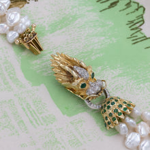 Pearl Necklace with Dragon Clasp c. 1980s