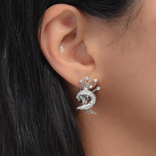 Diamond Spray Earrings c1950