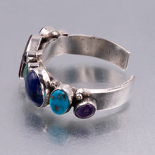 Multi-Gem Navajo Sterling Cuff