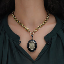 Jet Memorial Locket c1870