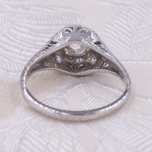 Old European Diamond Filigree Ring c1910