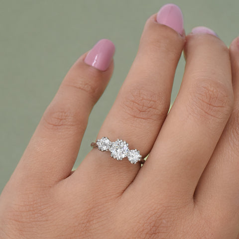 Antique Three-Stone Diamond Ring