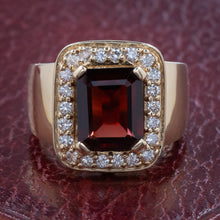 Garnet Cocktail Ring c1980