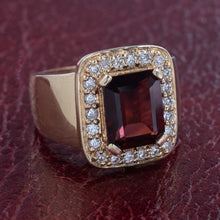 Garnet Cocktail Ring c1980