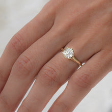 1.12ct Transitional-Cut Diamond Engagement Ring