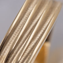 Gold Flat Twist Hoop Earrings