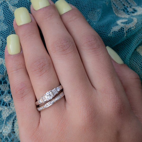 Eternity Band with Baguette-Cut Diamonds