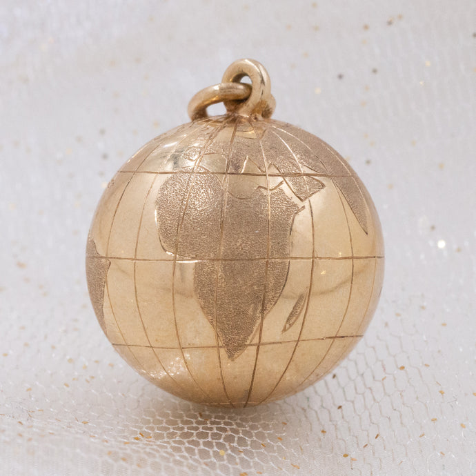 Gold Globe Charm