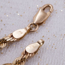 Solid Gold Rope Chain c1980