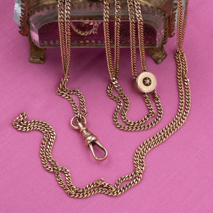 Guard Chain With Pearl Slider c1900