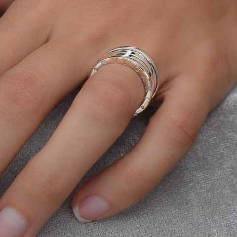 BVLGARI B.zero1 Four-Band Ring