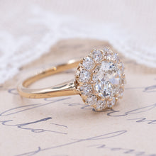 Antique Transitional-Cut Diamond Cluster Ring