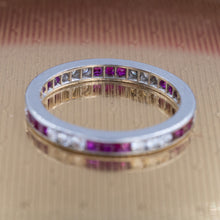 Ruby and Diamond Eternity Band c1950