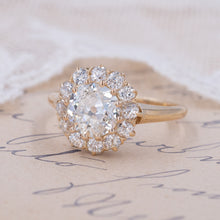 Antique Transitional-Cut Diamond Cluster Ring