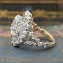4.46 Carats Old European-Cut Diamond Ring