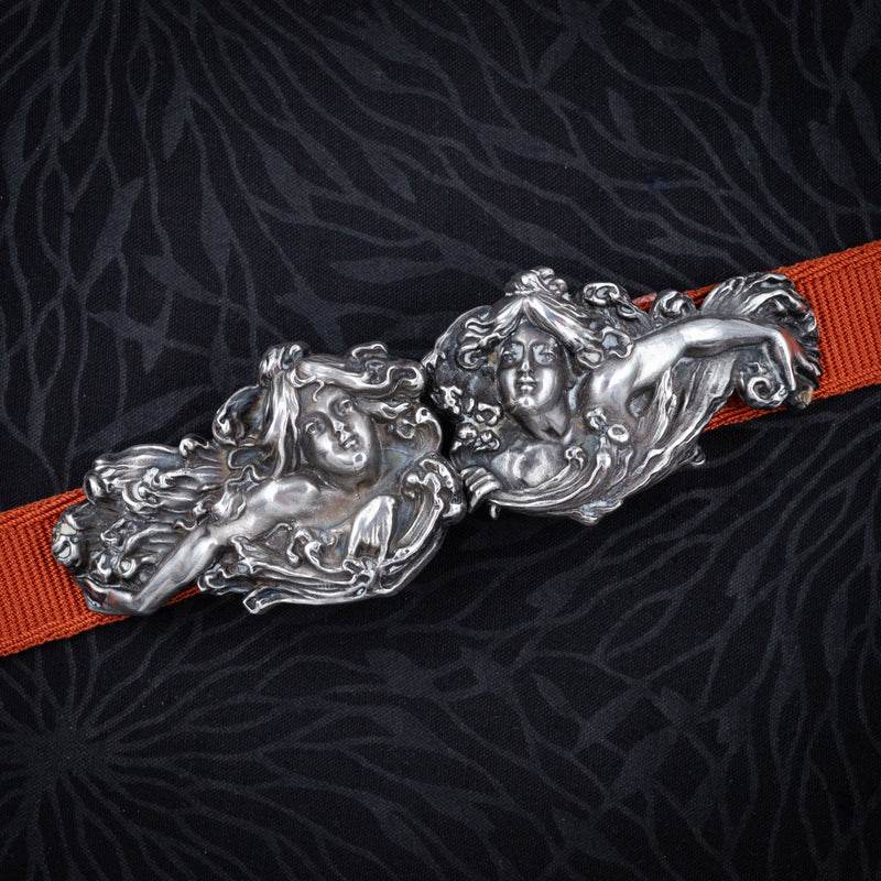 Antique Art Nouveau Two-piece Sterling Sash/belt Buckle (William B. Kerr?) $_57.JPG?set_id=8800005007 main image 4