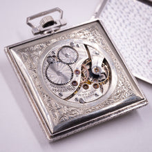 Platinum & Diamond Pocket Watch By Waltham