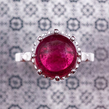 Art Deco Rubellite Tourmaline Ring