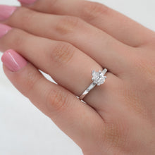 Midcentury .57 Carat Pear-Cut Diamond Ring